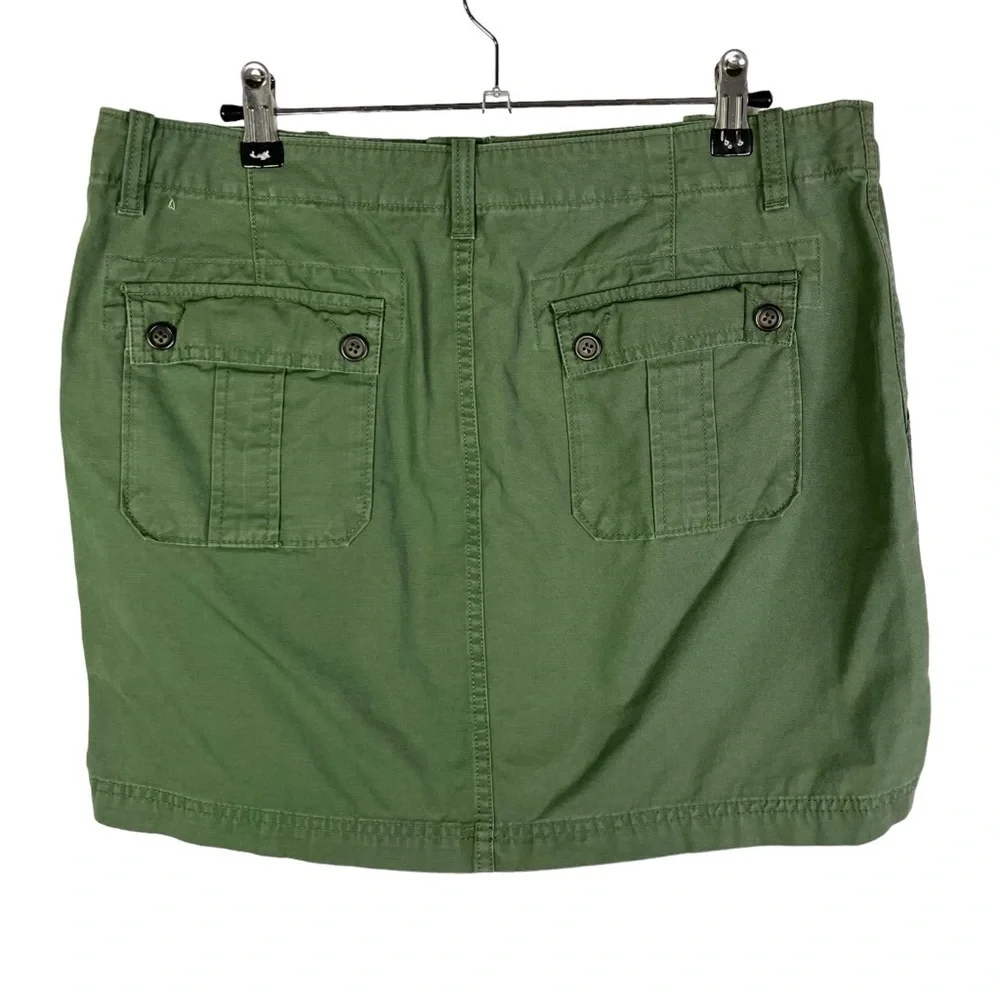 Gap Green Khaki Mini Utility Skirt 6‎